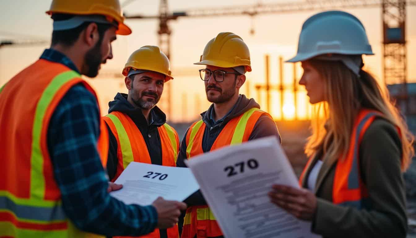 Illustration: Comprendre le rôle du coefficient 270 dans la classification des ouvriers du bâtiment