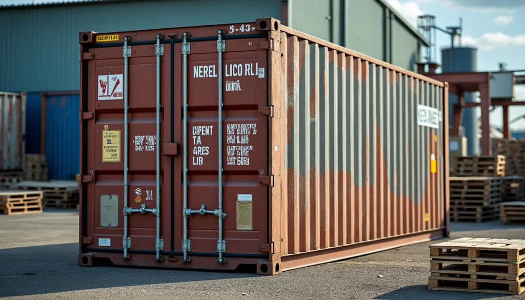Conteneur de 10 pieds : solution compacte pour stockage et transport