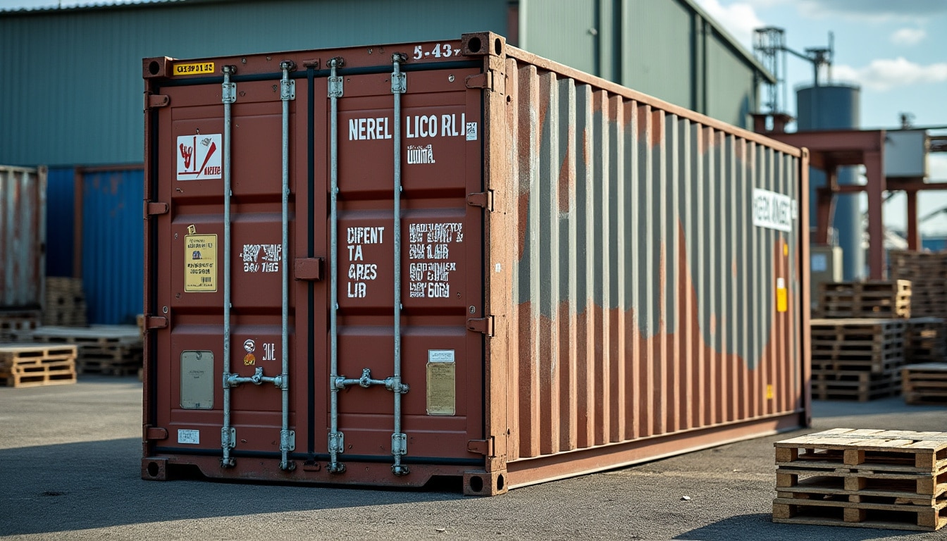 Conteneur de 10 pieds : solution compacte pour stockage et transport